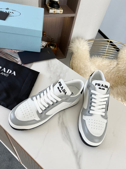 Prada District Leather Sneakers