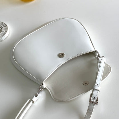 Prada Cleo brushed Leather Shoulder Bag With Flap