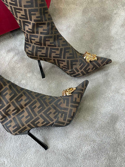 Versace Fendace FF Jaccquard Boots