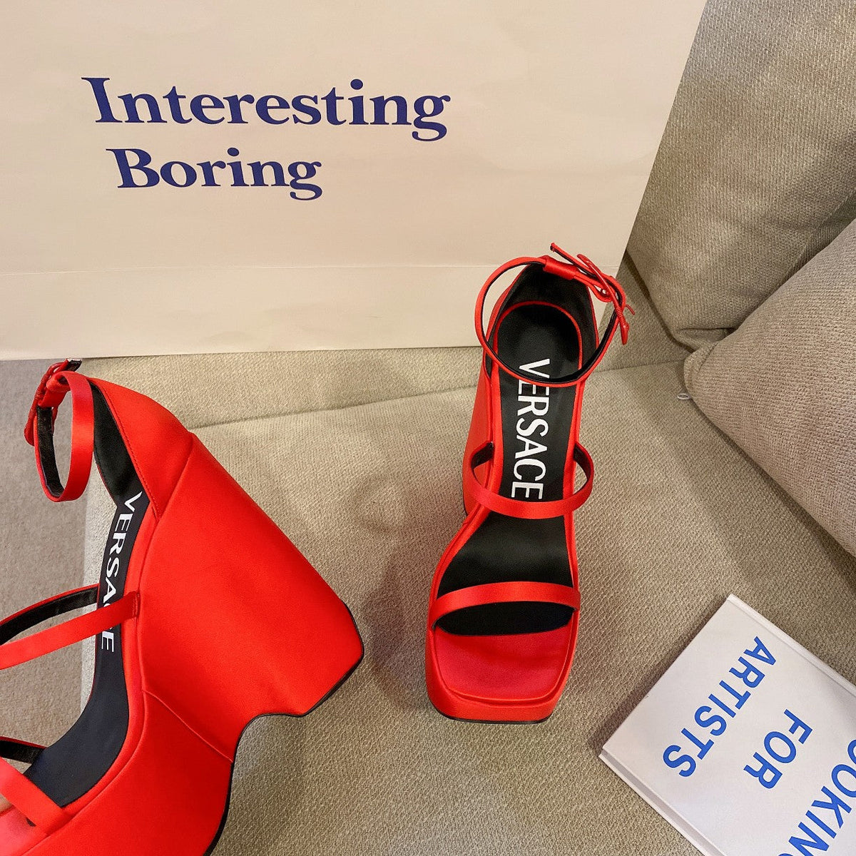 Versace  Triplatform Sandals