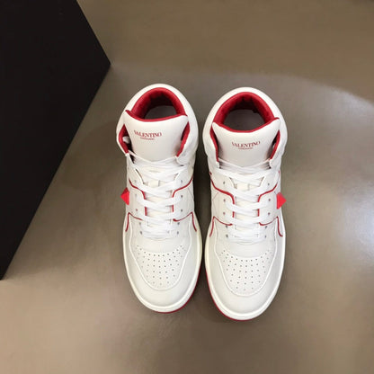 Valentino One Stud High Top Nappa Sneakers