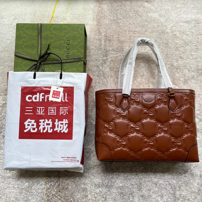 Gucci GG Matelasse Leather Medium Tote Bag