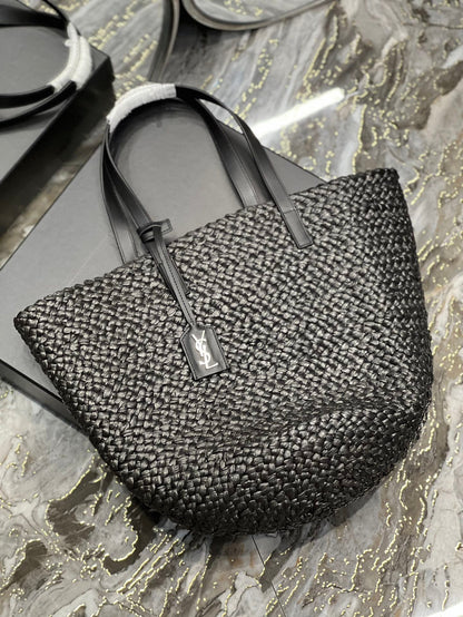 YSL Painer Medium Bag In Raffia