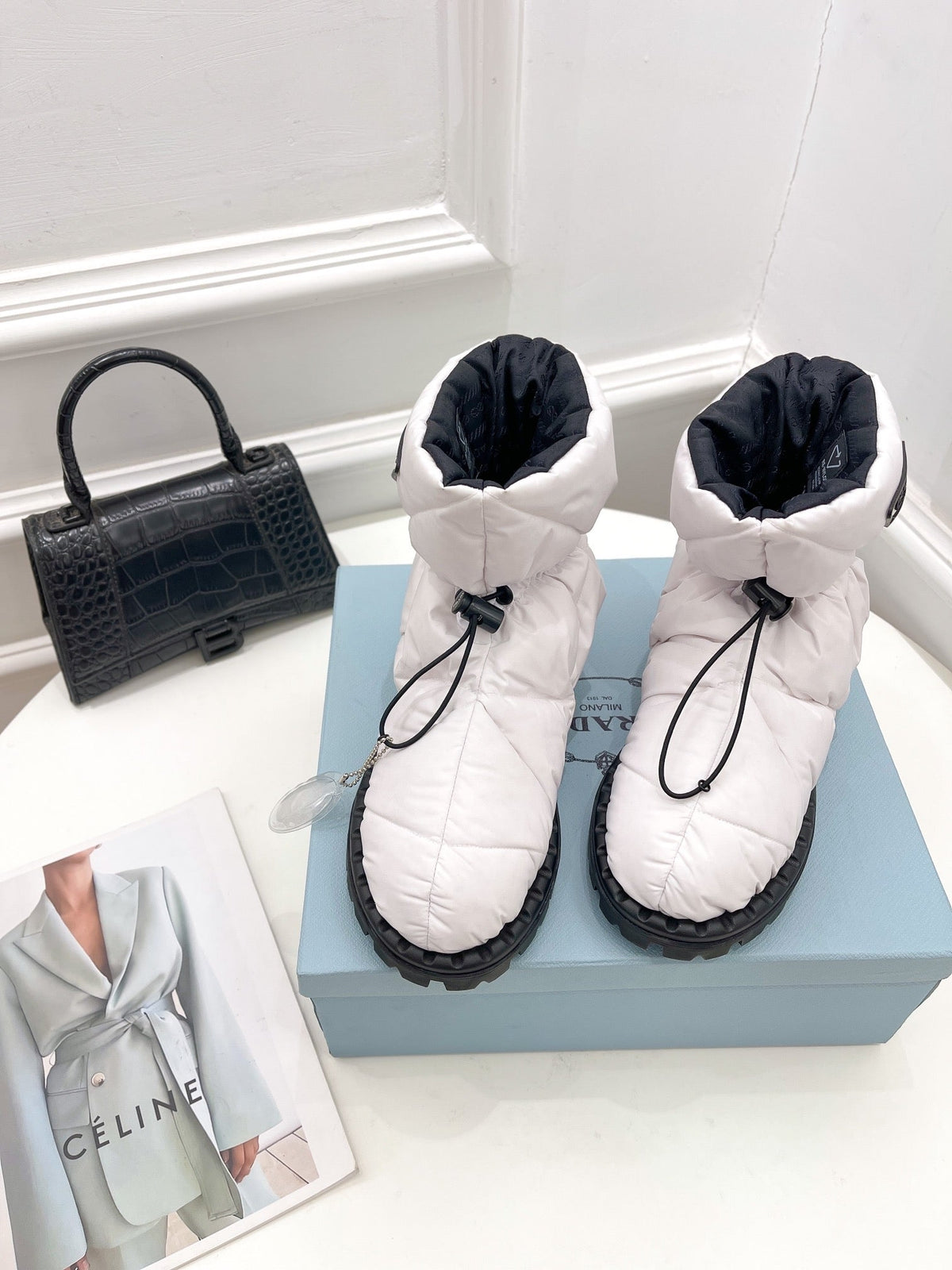 Prada  Paddled Nylon Boots