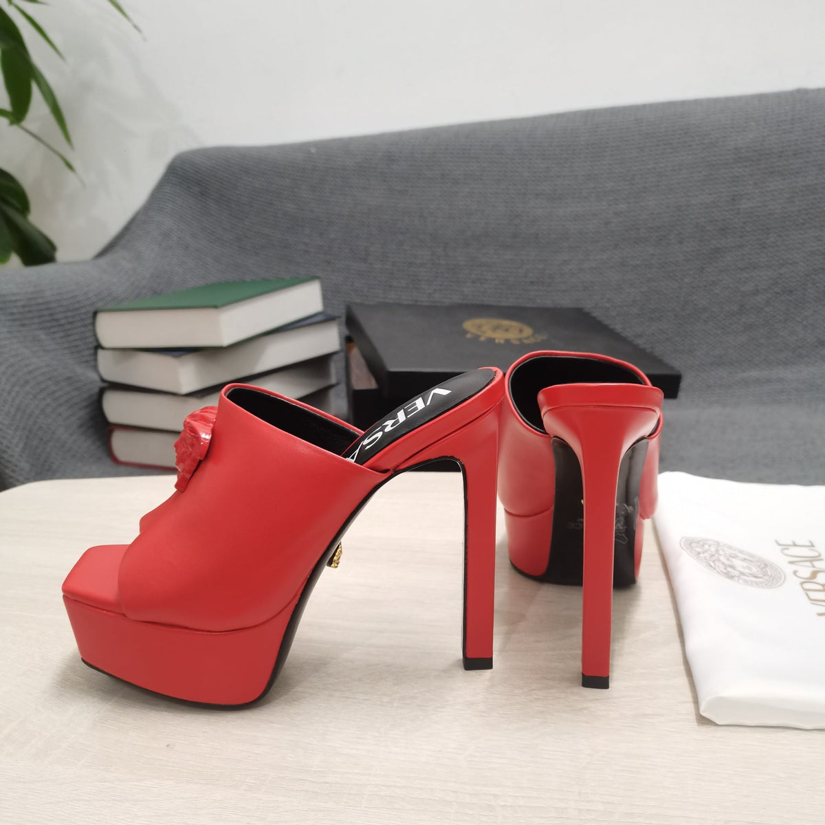 Versace LA MEDUSA PLATFORM MULES