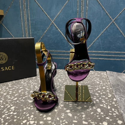 Versace  Medusa Chain High Heel Sandals