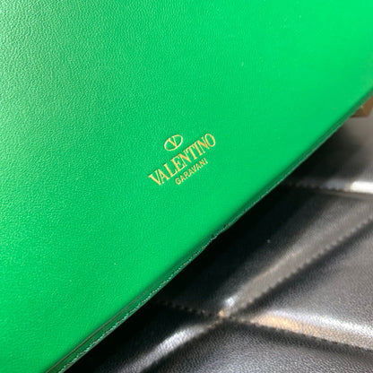 Valentino Stud Sign Nappa Shoulder  Bag