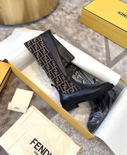Fendi Rockoko Knee High Boots