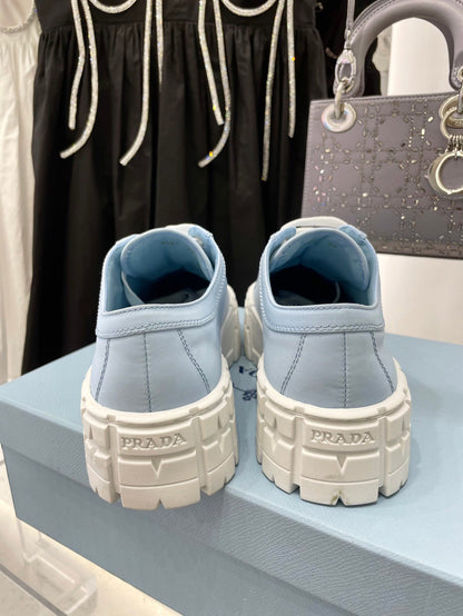 Prada Double Wheel  Nylon Gabardine Sneakers