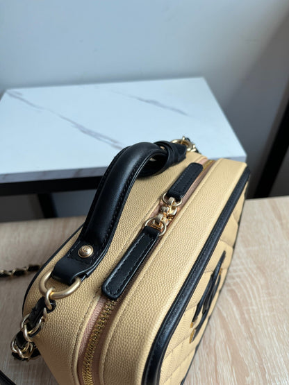 Chanel Caivar Filigree Vanity  Bag