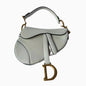 Dior Saddle bag white grain leather mini size Rovelle Bags