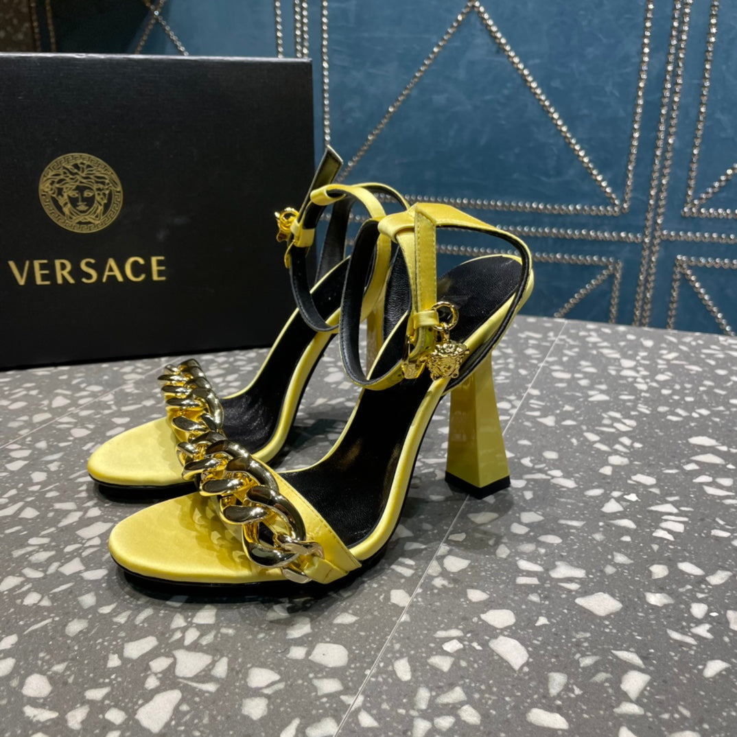 Versace  Medusa Chain High Heel Sandals