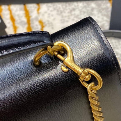 YSL Medium Sunset Satchel in Smooth Leather Bag