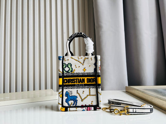 Christian Dior  Mini Book Tote Phone Bag