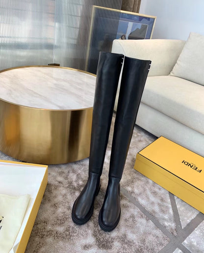 Fendi Rockoko Knee High Boots