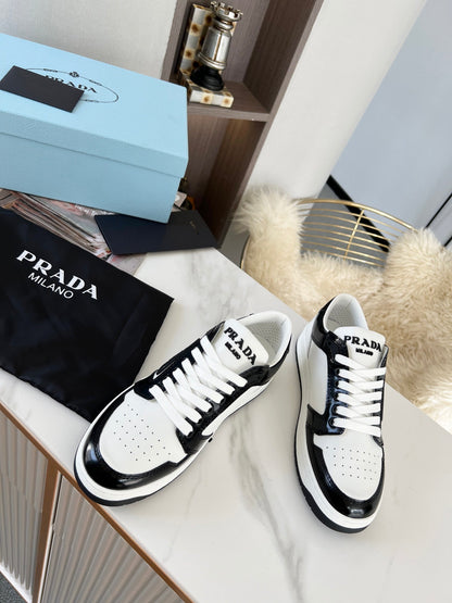 Prada District Leather Sneakers