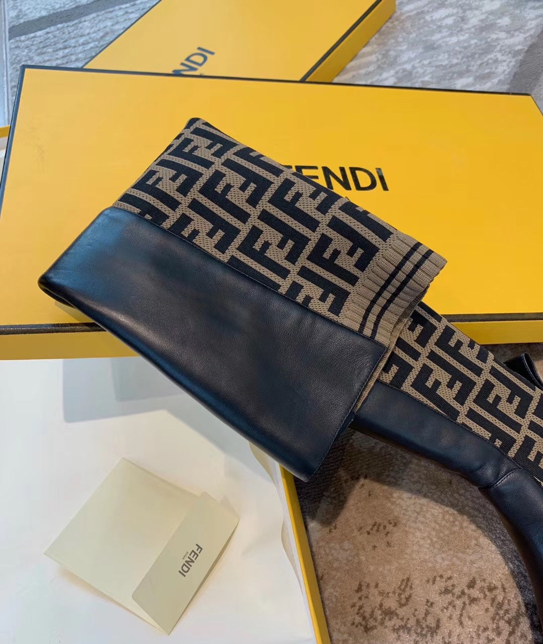 Fendi Rockoko Knee High Boots