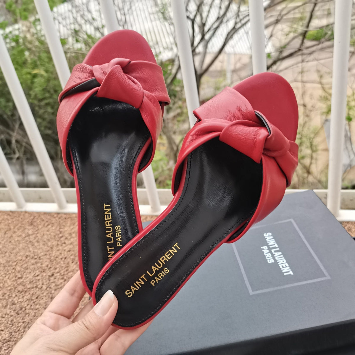 YSL Bianca Flat Mule