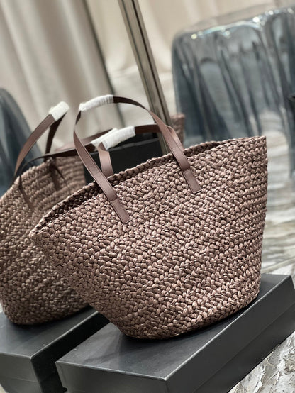 YSL Painer Medium Bag In Raffia
