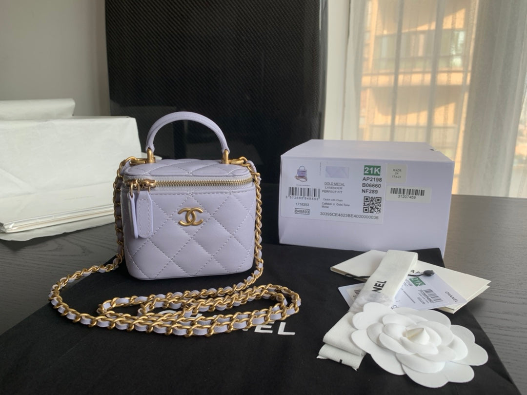 Chanel Small Vanity With  Chain Bag