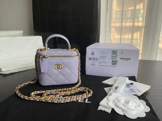 Chanel Small Vanity With  Chain Bag