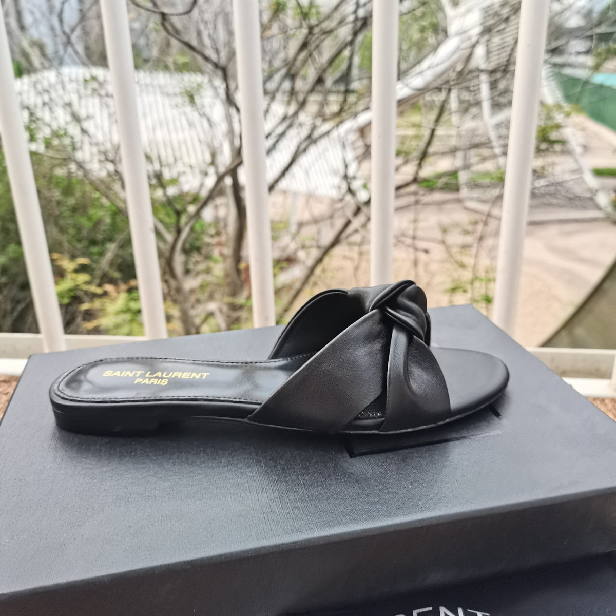 YSL Bianca Flat Mule