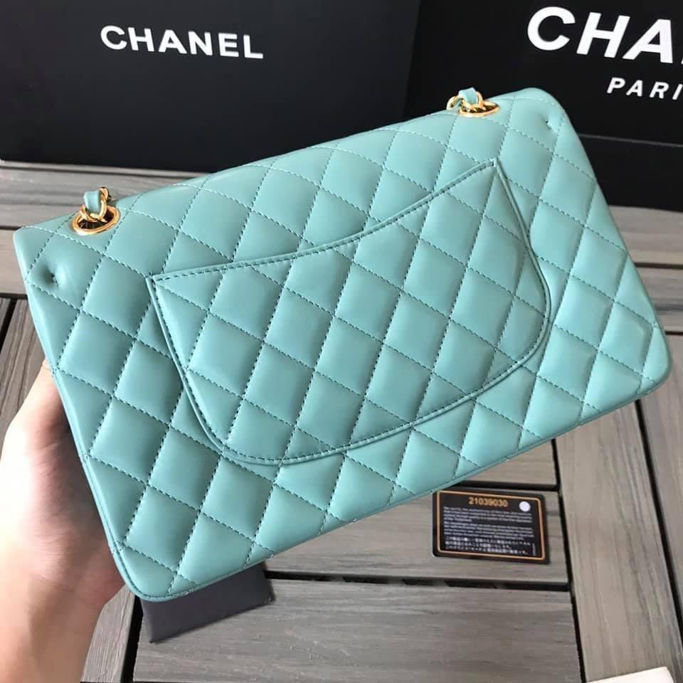 Chanel Caivar Double Flap Bag
