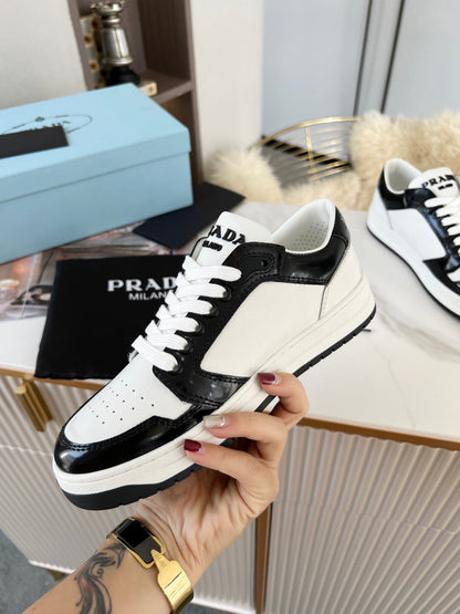 Prada District Leather Sneakers