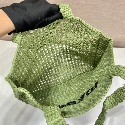 Prada Raffia Tote Bag