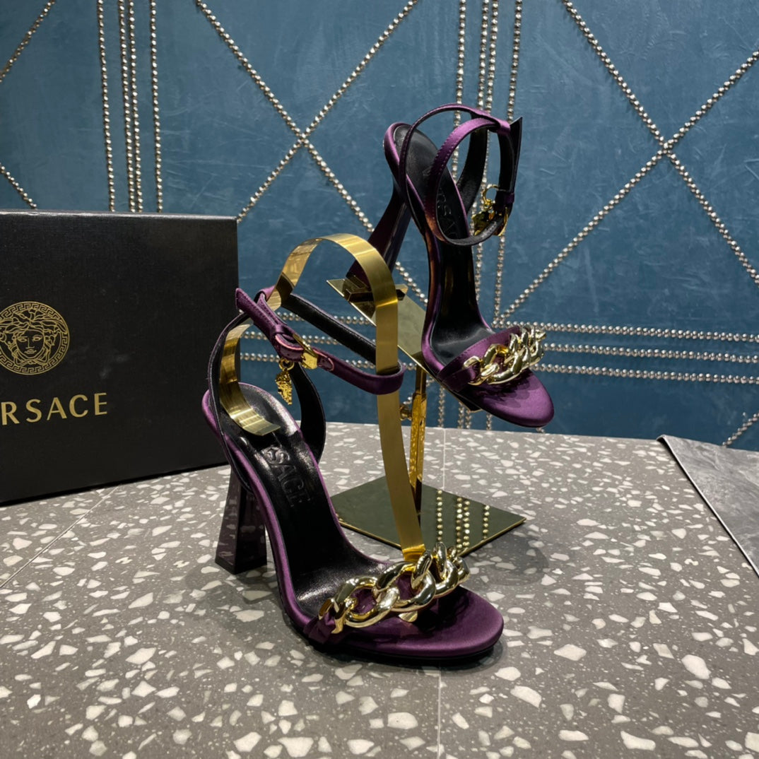 Versace  Medusa Chain High Heel Sandals