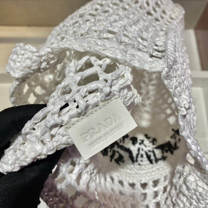 Prada Raffia Tote Bag