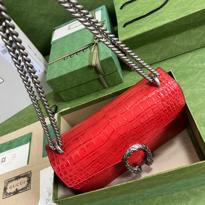Gucci Crocodile Dionysus Small Shoulder Bag