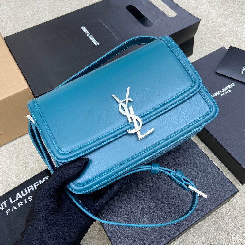 YSL Solferino Medium Satchel In Box Leather