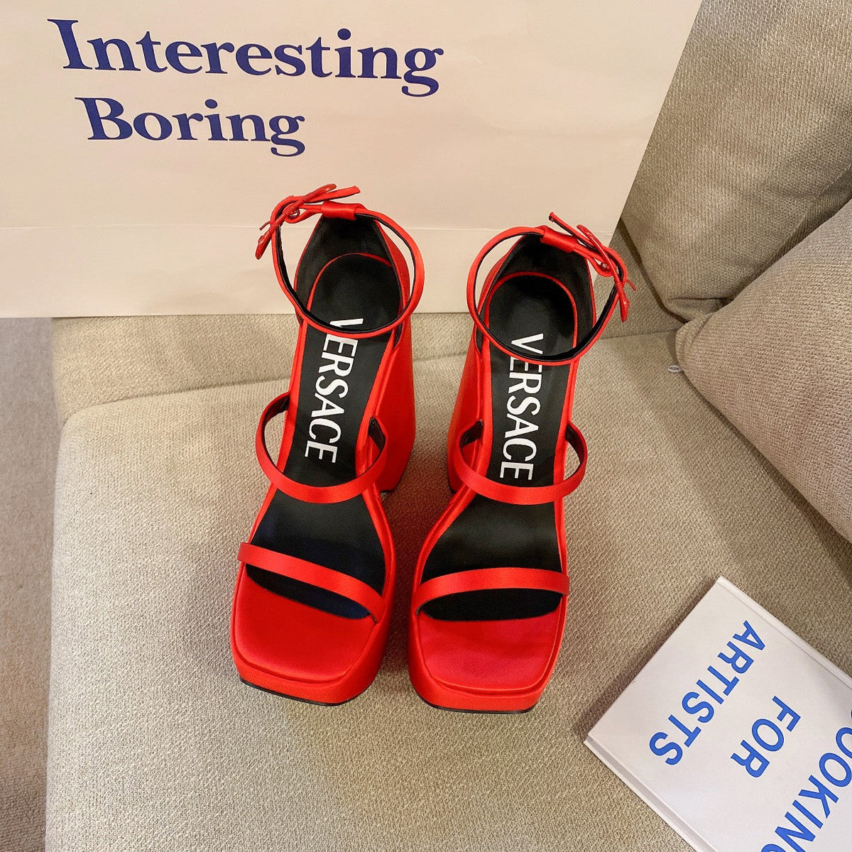 Versace  Triplatform Sandals