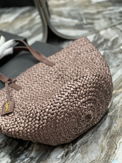 YSL Painer Medium Bag In Raffia