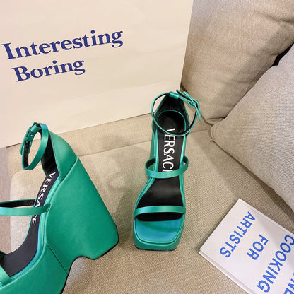 Versace  Triplatform Sandals