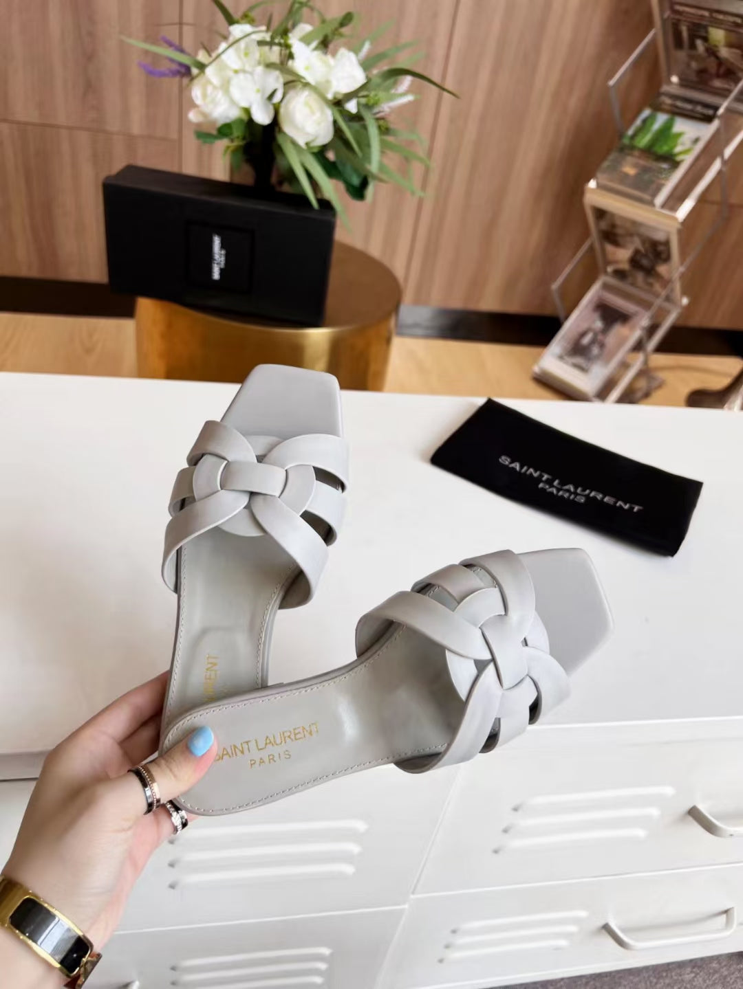 YSL Tribute Flat Mule