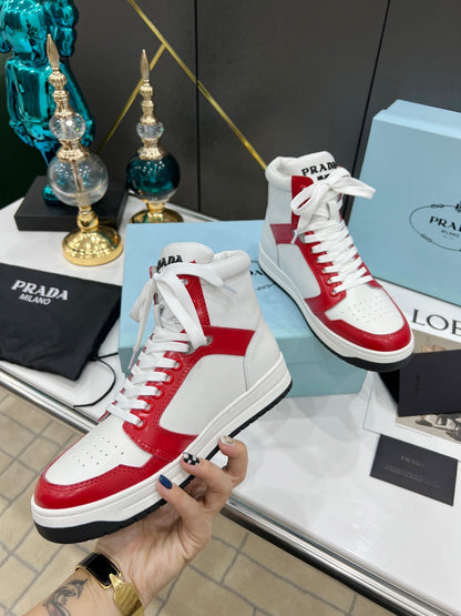 Prada District Leather Sneakers