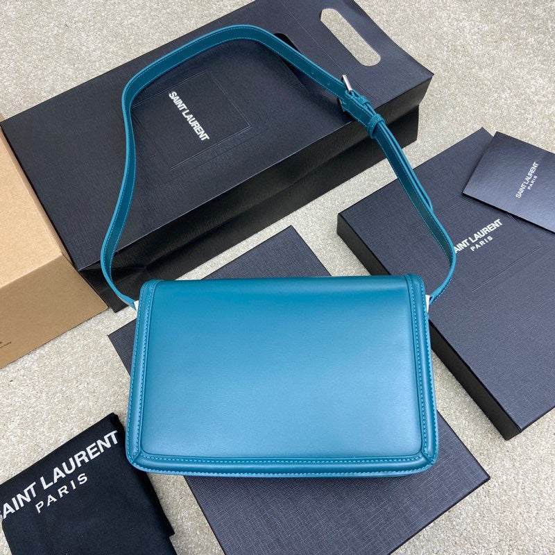 YSL Solferino Medium Satchel In Box Leather