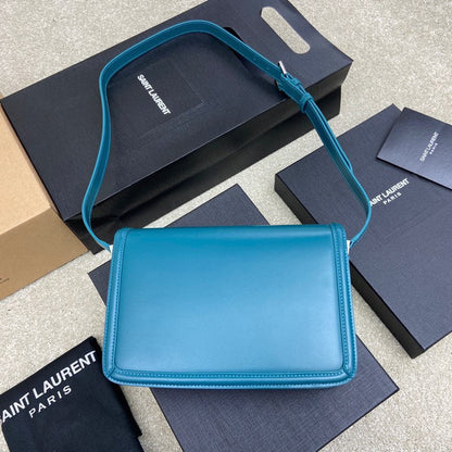 YSL Solferino Medium Satchel In Box Leather