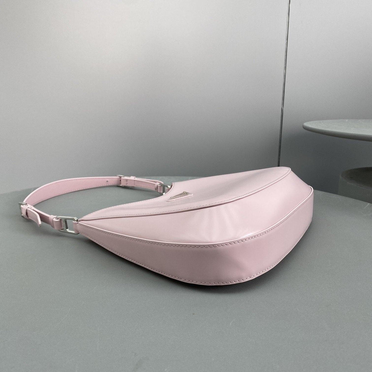 Prada Cleo Brushed Leather  Shoulder Bag