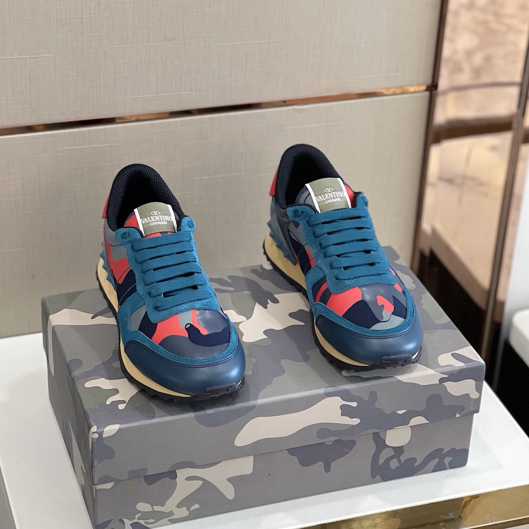 Valentino Camouflage Rockrunner Sneakers