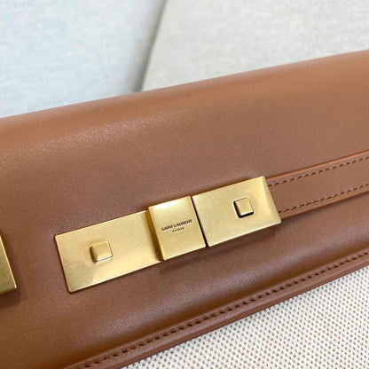 YSL Manhattan Shoulder Bag In Canvas And Leather