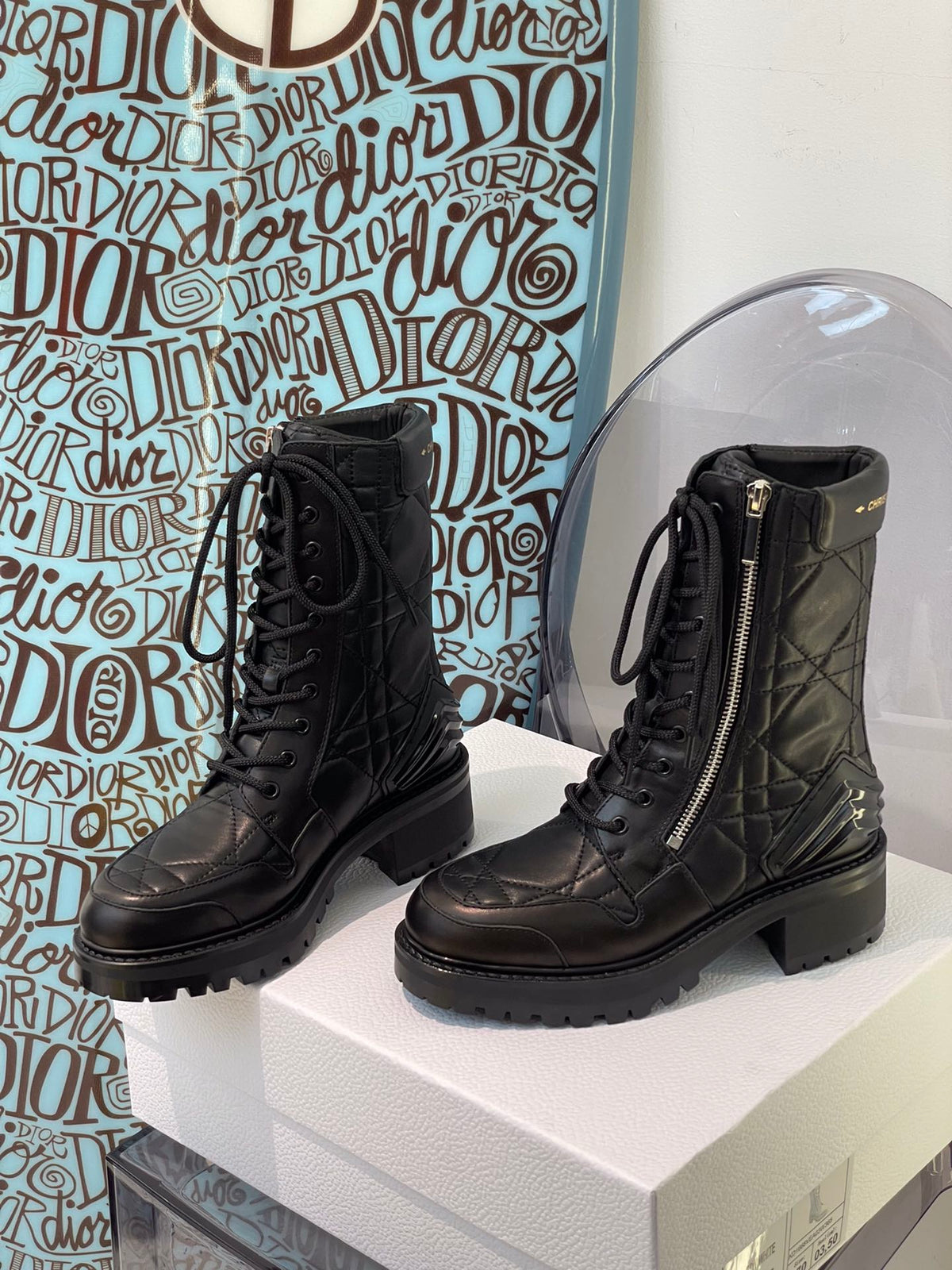 Christian Dior  D Leader Ankle Boots