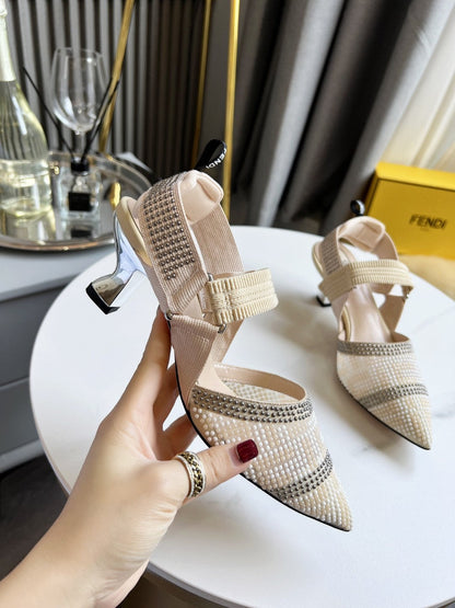 Fendi Colinri Slingback Heels