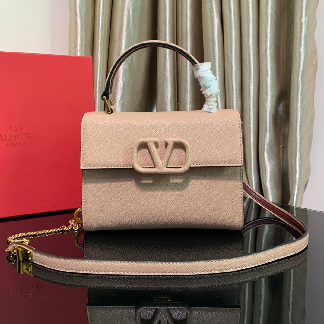 Valentino Garavani Small Vsling Grainy Calfskin Bag
