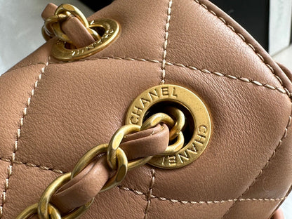 Chanel Front Logo Flap Bag