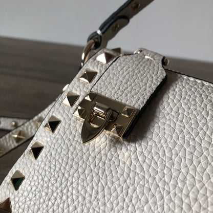 Valentino Garavani Small Rockstud  Grainy  Crossbody Bag