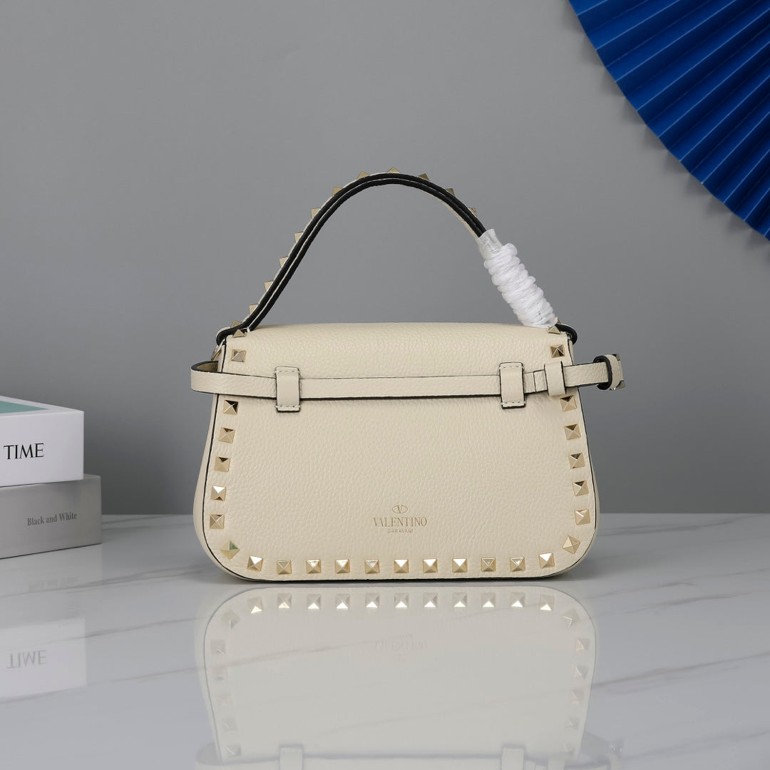 Valentino Garavani Small Rockstud  Grainy Calfskin Bag