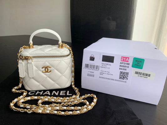 Chanel Small Vanity With  Chain Bag